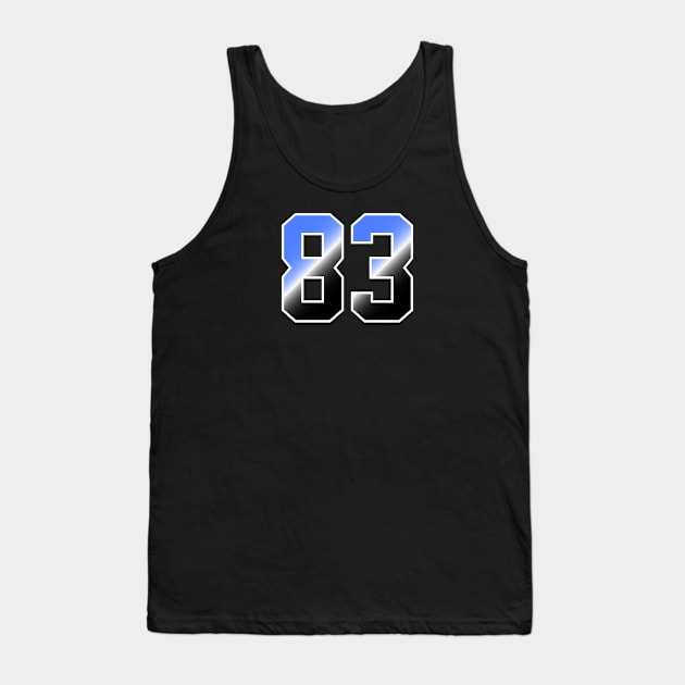 number 83 Tank Top by Eric Okore